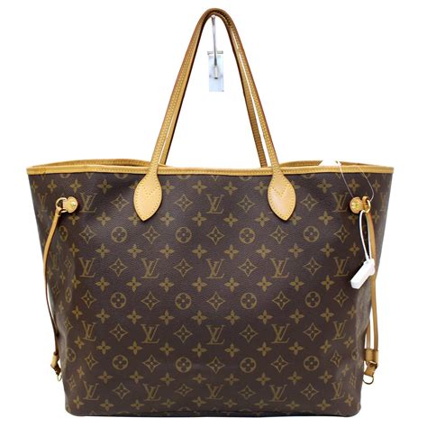 lv m41180|Neverfull GM Monogram Large Size Brown Tote .